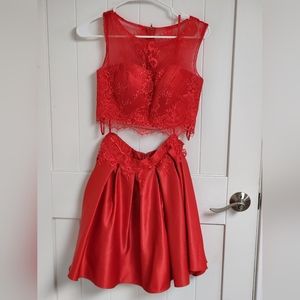 Elegant 2 piece formal dress